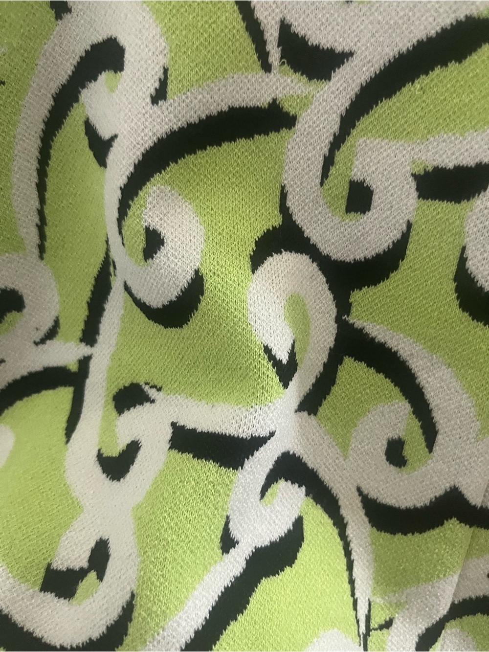 Diane Von Furstenberg Olive Green Knit Top with Lime Trim Please read❗️❗️ - Picture 5 of 6